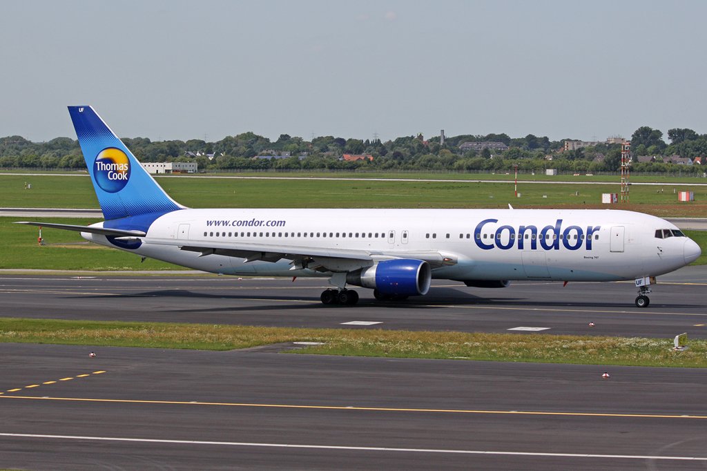 Condor Boeing 767-330(ER) D-ABUF in Dsseldorf am 16,07,09