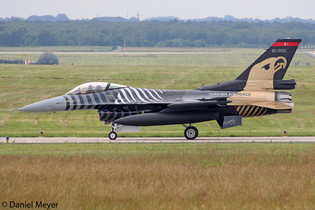 Turkey - Air Force General Dynamics F-16C Fighting Falcon 91-0011 in Geilenkirchen am 15.06.2012