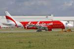Thai-AirAsia Airbus A320-216 F-WWDF c/n 4019 in Hamburg Finkenwerder am ...
