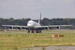 A 380-800 Airbus Industrie Airbus A380-841 c/n 0001 in Hamburg Finkenwerder am 04,09,09