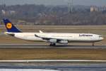 D�sseldorf - DUS Lufthansa Airbus A340-313X D-AIFF in D�sseldorf am 13,02,10