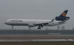 D�sseldorf - DUS Lufthansa Cargo MD11 bei der Landung auf der 23L in D�sseldorf
