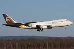B 747-400/134459/united-parcel-service-ups-boeing-747-44afscd United Parcel Service (UPS) Boeing 747-44AF(SCD) N574UP in Kln am 06,03,11