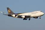 B 747-400/134462/united-parcel-service-ups-boeing-747-44afscd United Parcel Service (UPS) Boeing 747-44AF(SCD) N576UP in Kln am 06,03,11