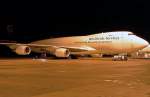 B 747-400/46400/n574up-eine-boeing-747-44afscd-von-ups N574UP, eine Boeing 747-44AF(SCD) von UPS (United Parcel Service), auf der Cargoplatte in CGN am 27.12.09
