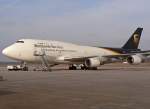 B 747-400/53358/ups-boeing-747-45ebcf-n578up-auf-pose34 UPS Boeing 747-45E(BCF) N578UP auf Pos.E34 in CGN am 8.2.2010