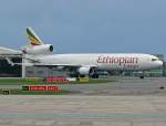 MD-11/61735/ethiopian-cargo-md-11f-et-aml-beim-verlassen Ethiopian Cargo MD-11F ET-AML beim verlassen der RWY 23L in Lttich am 31.03.2010