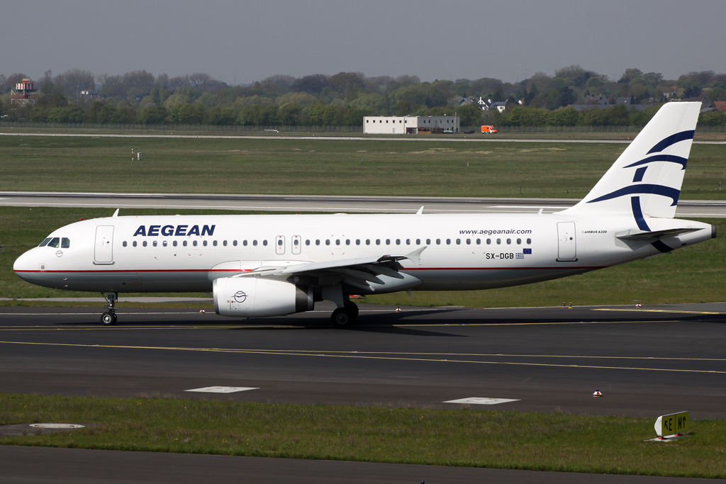 Aegean A320 in Dsseldorf am 24.04.10 