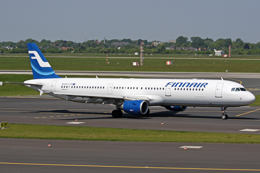 Finnair Airbus A321-211 OH-LZF in DUS am 24,05,10