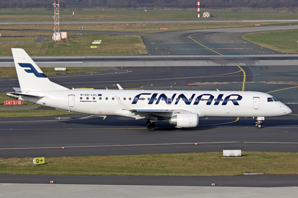 Finnair Embraer ERJ-190-100LR OH-LKL in DUS am 17.01.2012