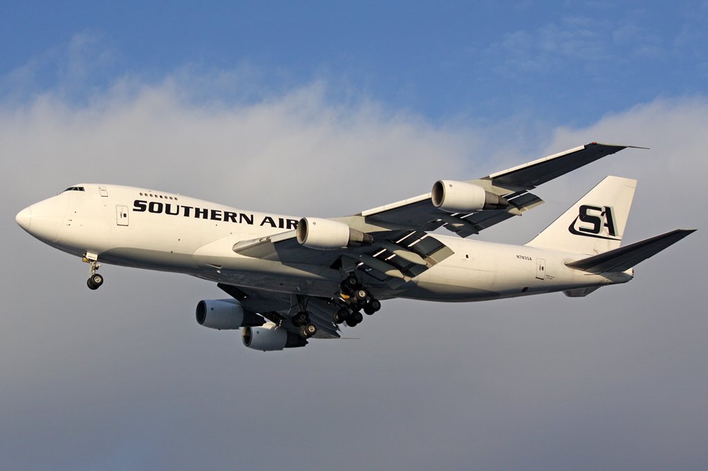 Southern Air Boeing 747-281(F) N783SA im Ramstein am 02,01,10