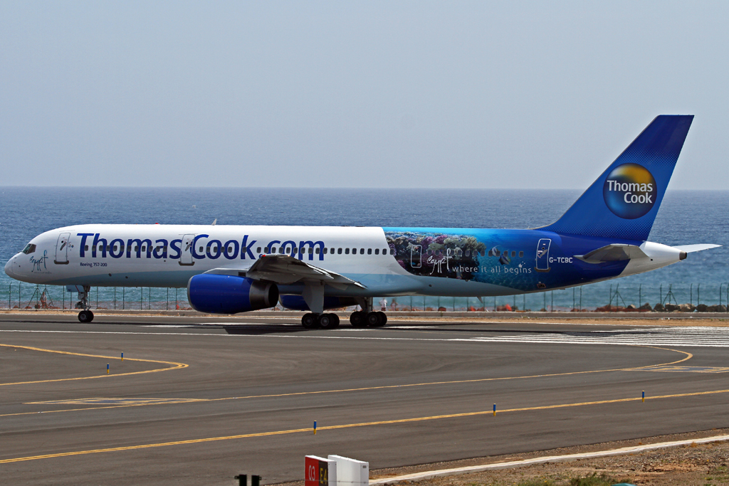 Thomas Cook Airlines Boeing B 757-200 Reg: G-TCBC aufgenommen in Lanzarote ACE.