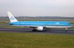 KLM, B767-300, PH-BZK in Düsseldorf am 02,12,06