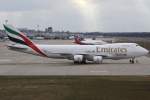 Emirates SkyCargo Boeing 747-47UF(SCD) in Dsseldorf am 21.02.10