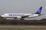 Dusseldorf - DUS/61847/pegasus-boeing-737-in-duesseldorf-bei Pegasus Boeing 737 in Dsseldorf bei der Landung auf Bahn 23L am 02.04.10