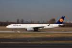 Die D-AIKK, A330-300 der Lufthansa in Dsseldorf am 08.03.2011.