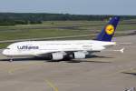 Lufthansa Airbus A380-841 D-AIMA in Köln am 03,06,10
