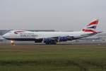 British Airways World Cargo Boeing 747-87UF(SCD) G-GSSD bei der Erstlandung in Köln am 17.11.2011
