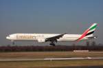 Emirates mit der A6-EMU in Dsseldorf am 08.03.2011.